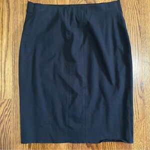 Elie Tahari Black Pull On Lined Pencil Skirt Size 4